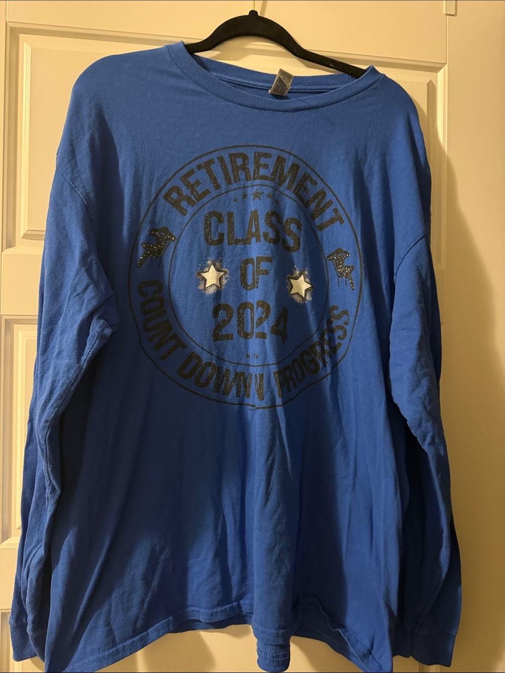 Royal Blue "Retirement Class of 2024" Long Sleeve